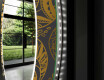 Στρογγυλός Διακοσμητικός Καθρέφτης Με Οπίσθιο Φωτισμό LED Για Το Χολ - Ancient Pattern #11