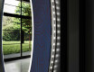 Στρογγυλός Διακοσμητικός Καθρέφτης Με Οπίσθιο Φωτισμό LED Για Το Μπάνιο - Blue Drawing #11