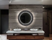 Στρογγυλός Διακοσμητικός Καθρέφτης Με Οπίσθιο Φωτισμό LED Για Το Μπάνιο - Dotts #12
