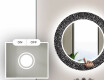 Στρογγυλός Διακοσμητικός Καθρέφτης Με Οπίσθιο Φωτισμό LED Για Το Μπάνιο - Dotts #4