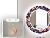 Στρογγυλός Διακοσμητικός Καθρέφτης Με Οπίσθιο Φωτισμό LED Για Το Μπάνιο - Elegant Flowers #5
