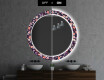 Στρογγυλός Διακοσμητικός Καθρέφτης Με Οπίσθιο Φωτισμό LED Για Το Μπάνιο - Elegant Flowers #7