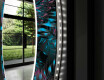 Στρογγυλός Διακοσμητικός Καθρέφτης Με Οπίσθιο Φωτισμό LED Για Το Μπάνιο - Fluo Tropic #11