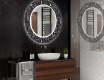 Στρογγυλός Διακοσμητικός Καθρέφτης Με Οπίσθιο Φωτισμό LED Για Το Μπάνιο - Gothic #2