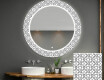 Στρογγυλός Διακοσμητικός Καθρέφτης Με Οπίσθιο Φωτισμό LED Για Το Μπάνιο - Industrial #1
