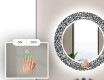 Στρογγυλός Διακοσμητικός Καθρέφτης Με Οπίσθιο Φωτισμό LED Για Το Μπάνιο - Letters #5