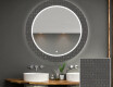 Στρογγυλός Διακοσμητικός Καθρέφτης Με Οπίσθιο Φωτισμό LED Για Το Μπάνιο - Microcircuit #1