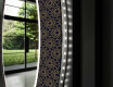 Στρογγυλός Διακοσμητικός Καθρέφτης Με Οπίσθιο Φωτισμό LED Για Το Μπάνιο - Ornament #11