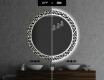 Στρογγυλός Διακοσμητικός Καθρέφτης Με Οπίσθιο Φωτισμό LED Για Το Μπάνιο - Triangless #7