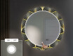 Στρογγυλός Διακοσμητικός Καθρέφτης Με Οπίσθιο Φωτισμό LED Για Το Χολ - Art Deco #4