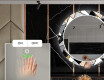 Στρογγυλός Διακοσμητικός Καθρέφτης Με Οπίσθιο Φωτισμό LED Για Την Τραπεζαρία - Marble Pattern #5