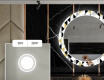 Στρογγυλός Διακοσμητικός Καθρέφτης Με Οπίσθιο Φωτισμό LED Για Την Τραπεζαρία - Geometric Patterns #4