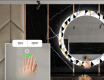 Στρογγυλός Διακοσμητικός Καθρέφτης Με Οπίσθιο Φωτισμό LED Για Την Τραπεζαρία - Geometric Patterns #5