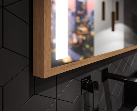 Ορθογώνιος καθρέφτης μπάνιου LED με πλαίσιο FrameLine L02 #3