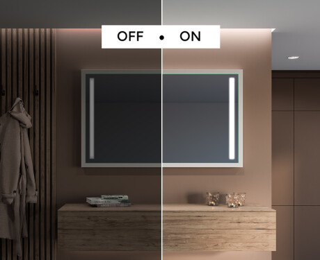Ορθογώνιος καθρέφτης μπάνιου LED με πλαίσιο FrameLine L02 #5