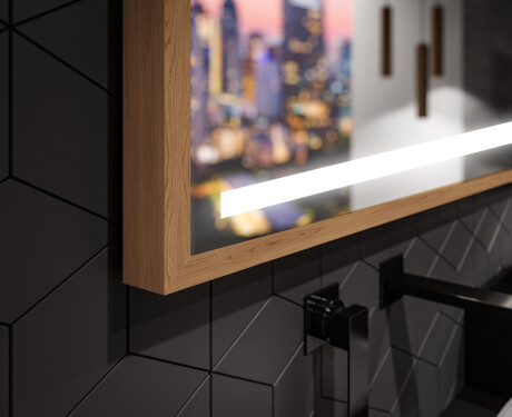 Ορθογώνιος καθρέφτης μπάνιου LED με πλαίσιο FrameLine L09 #3