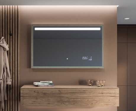Ορθογώνιος καθρέφτης μπάνιου LED με πλαίσιο FrameLine L12 #11