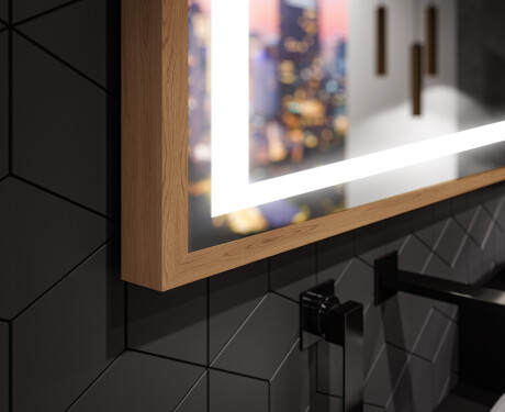 Ορθογώνιος καθρέφτης μπάνιου LED με πλαίσιο FrameLine L15 #3