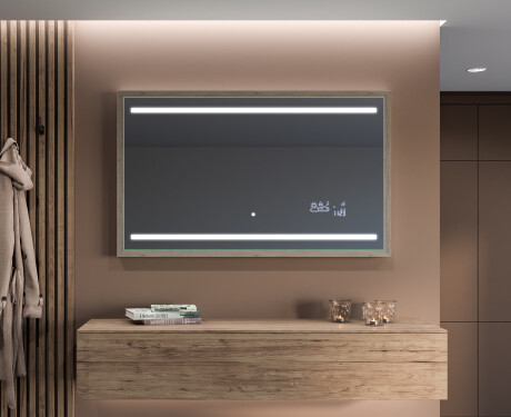 Ορθογώνιος καθρέφτης μπάνιου LED με πλαίσιο FrameLine L23 #11