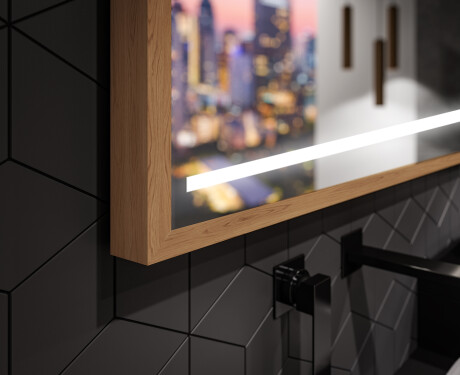 Ορθογώνιος καθρέφτης μπάνιου LED με πλαίσιο FrameLine L23 #3
