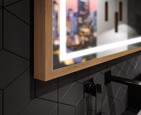 Ορθογώνιος καθρέφτης μπάνιου LED με πλαίσιο FrameLine L49 #3