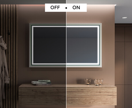 Ορθογώνιος καθρέφτης μπάνιου LED με πλαίσιο FrameLine L49 #5