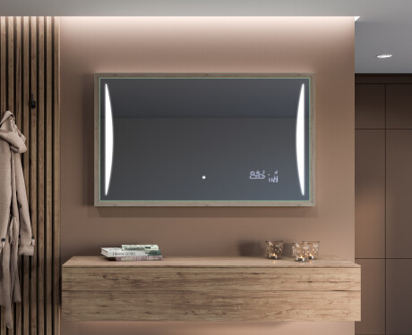 Ορθογώνιος καθρέφτης μπάνιου LED με πλαίσιο FrameLine L135 #11