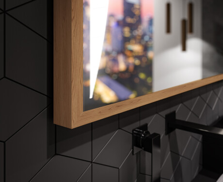 Ορθογώνιος καθρέφτης μπάνιου LED με πλαίσιο FrameLine L135 #3