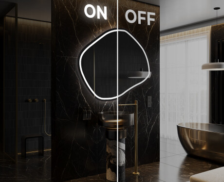 Ακανονιστοσ καθρεπτησ τοιχου μοντερνοι R223 #3