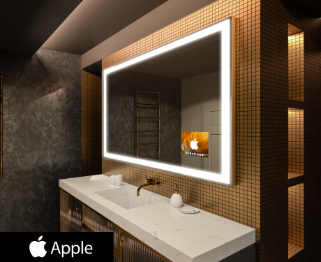 φωτιζόμενος καθρέφτης μπάνιου SMART LED L01 Apple #1