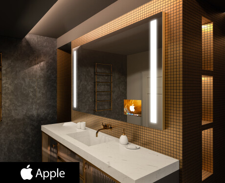 φωτιζόμενος καθρέφτης μπάνιου SMART LED L02 Apple #1