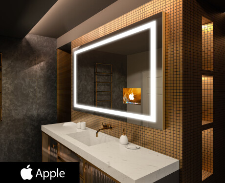 φωτιζόμενος καθρέφτης μπάνιου SMART LED L15 Apple