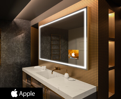 φωτιζόμενος καθρέφτης μπάνιου SMART LED L49 Apple #1