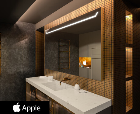 φωτιζόμενος καθρέφτης μπάνιου SMART LED L128 Apple #1
