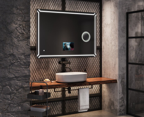 φωτιζόμενος καθρέφτης μπάνιου SMART LED L129 Apple #9