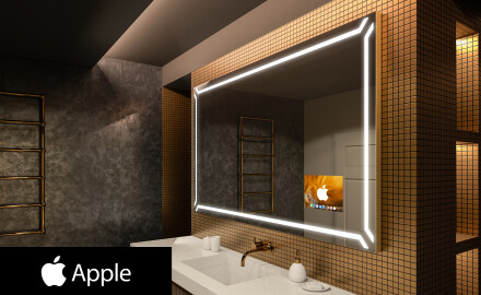 φωτιζόμενος καθρέφτης μπάνιου SMART LED L129 Apple