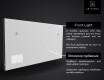 SMART Φωτιζομενος καθρεπτης LED L136 Apple #5