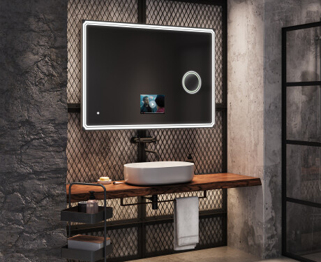 SMART Φωτιζομενος καθρεπτης LED L136 Apple #9