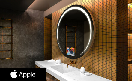 στρογγυλόσ καθρέφτησ LED SMART L153 Apple