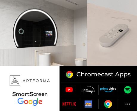 Ανεπανόρθωτος καθρέφτης LED SMART W223 Google #2
