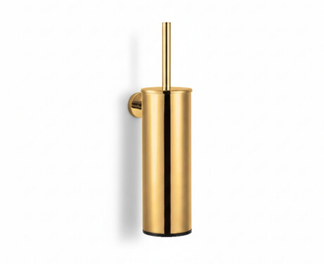 CLASSIC – Ψηλή κρεμαστή βούρτσα τουαλέτας / μεταλλικό δοχείο, πλαστικό ένθετο / χρυσό γυαλιστερό φινίρισμα