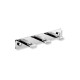 Ράγα - 3 επίπεδα άγκιστρα για πετσέτες / χρώμιο #1