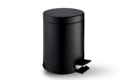 Κάδος με πεντάλ STANDARD, στρογγυλός, 3 L, soft close / μαύρος ματ