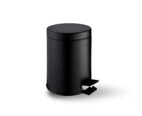 Κάδος με πεντάλ STANDARD, στρογγυλός, 3 L, soft close / μαύρος ματ