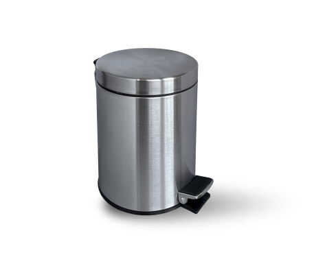 Κάδος με πεντάλ STANDARD, στρογγυλός, 3 L, soft close / σατινέ ατσάλι