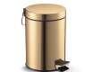 Κάδος με πεντάλ STANDARD, στρογγυλός, 5 L, soft close / χρυσό γυαλιστερό
