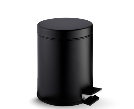 Κάδος με πεντάλ STANDARD, στρογγυλός, 5 L, με σύστημα soft close / μαύρος ματ