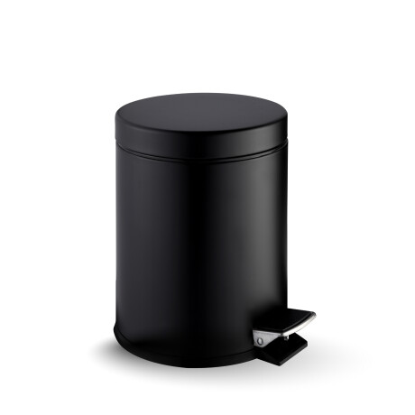 Κάδος με πεντάλ STANDARD, στρογγυλός, 5 L, με σύστημα soft close / μαύρος ματ #1