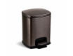 Κάδος με πεντάλ PREMIUM, ορθογώνιος, 5 L, soft close / μεταλλικό γραφίτη