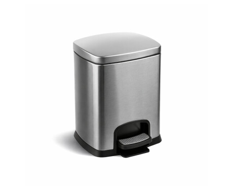Κάδος με πεντάλ PREMIUM, ορθογώνιος, 5 L, soft close / ανοξείδωτο ατσάλι με σατινέ φινίρισμα